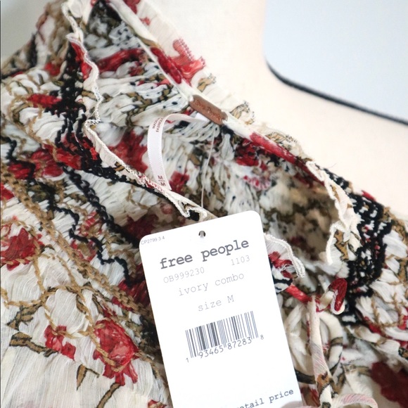 Free People Keeping Up with Kara Tunic Ivory Med - Picture 3 of 11